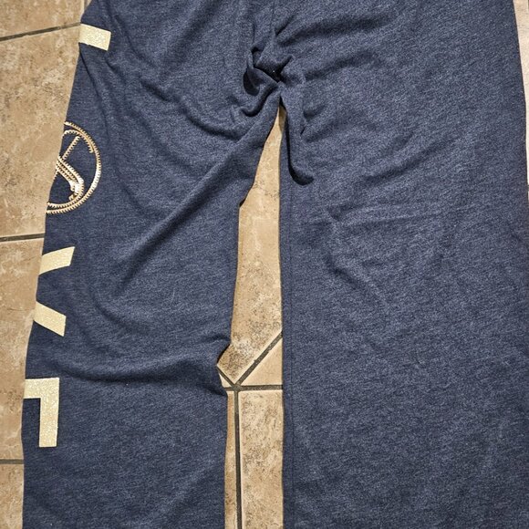 Victoria Secret Wide Leg Sequin Love Sweat Pants 2 Pair Size L - Picture 2 of 7